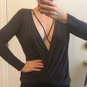 *ONCE WORN Women’s LUSH Open Front Blouse